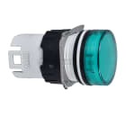 SCHNEIDER ELECTRIC - Testa lampada spia Ø16 - circolare - gemma liscia verde