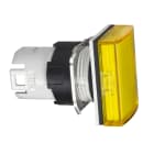 SCHNEIDER ELECTRIC - Testa lampada spia Ø16 - rettangolare - 5 colori - gemma liscia gialla