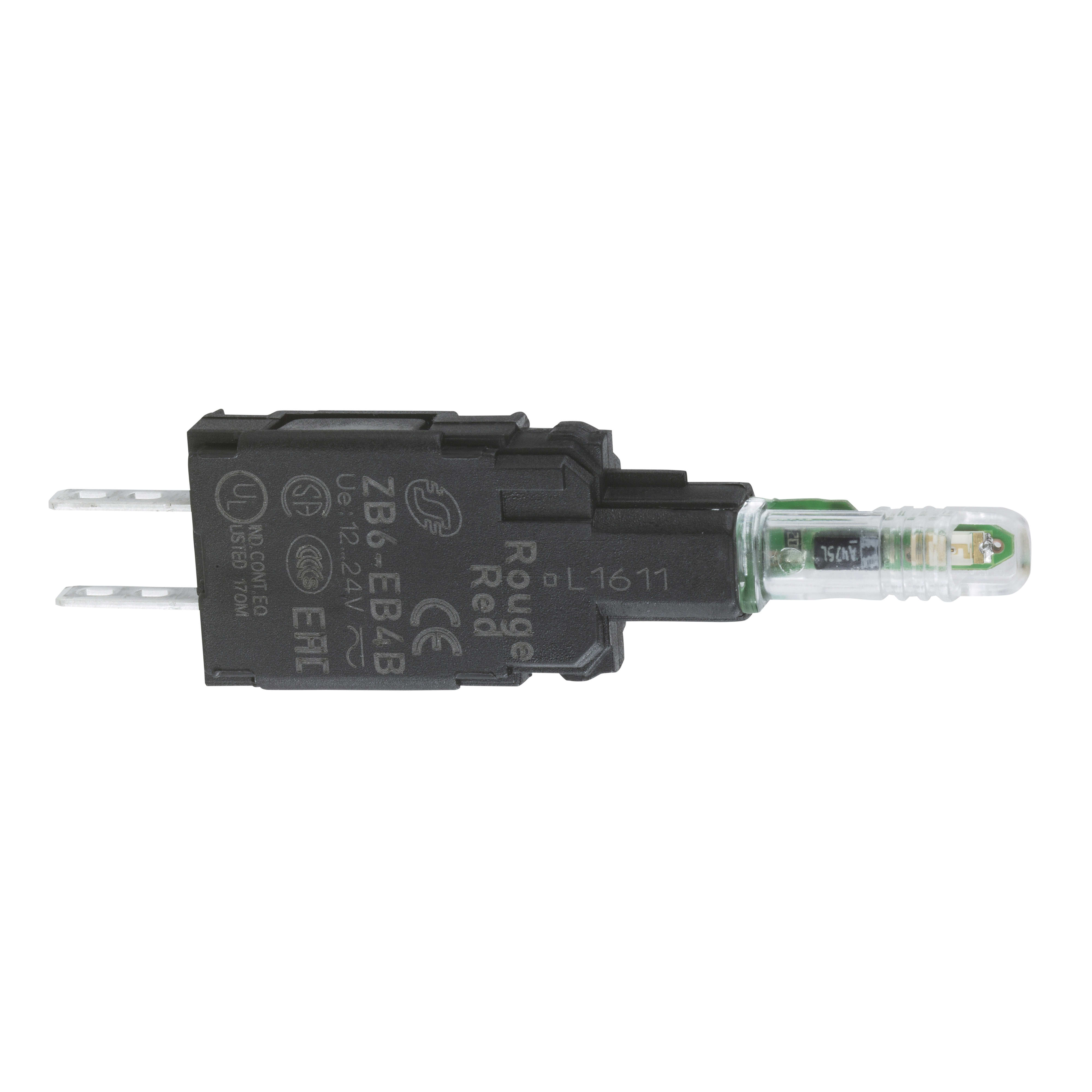 SCHNEIDER ELECTRIC - Corpo lampada spia - ZB6 - LED integrato GIALLO - 12-24 V