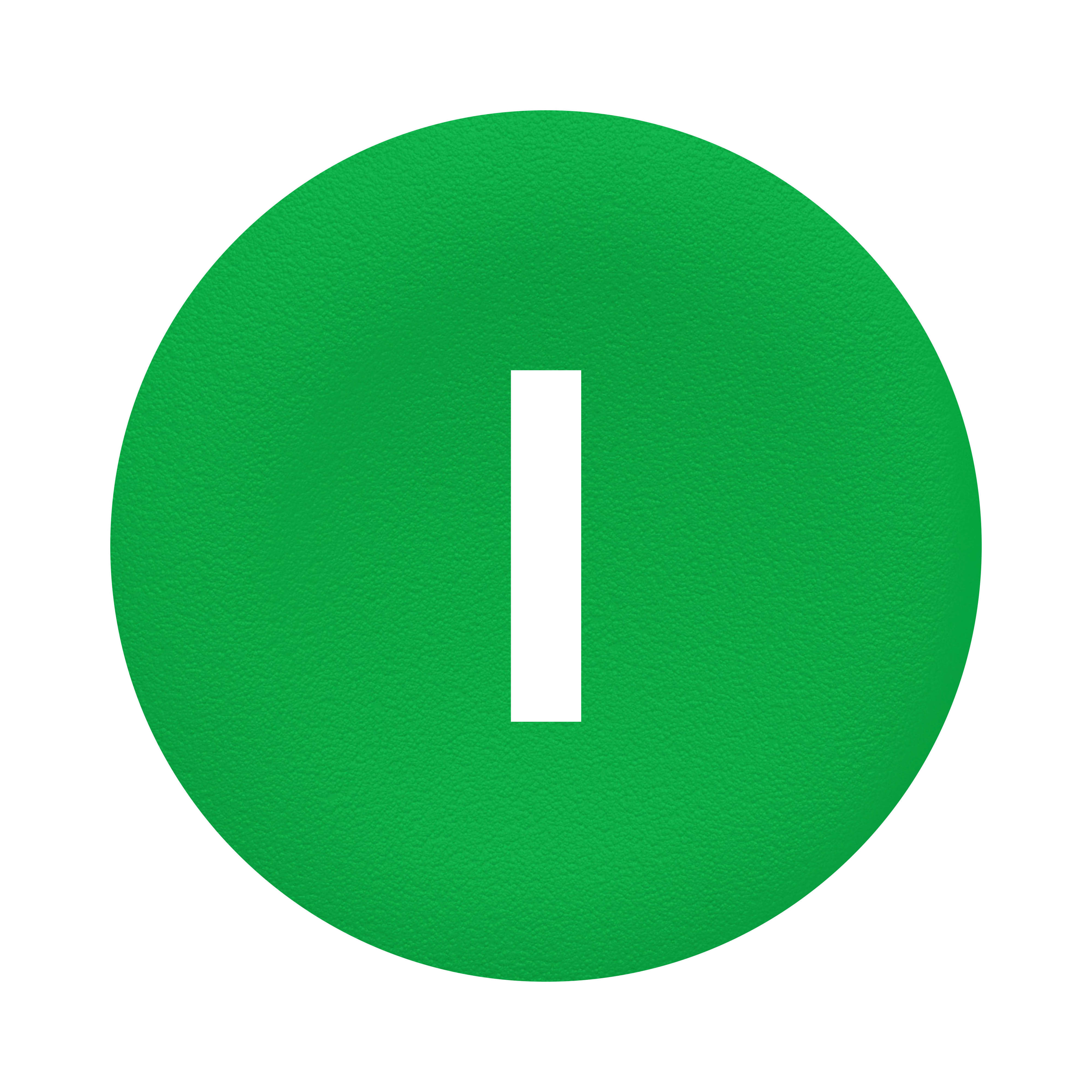 SCHNEIDER ELECTRIC - Capsula verde con marcatura i per pulsanti tripli Ø22 - [prezzo per 100 pz]