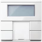 SCHNEIDER ELECTRIC - Pulsantiera multifunzione doppia con unità controllo T ambiente bianco polare SM