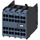 SIEMENS - Blocchetto di contatti ausiliari 3NO+1NC, vie di corrente: 1NC, 1NO, 1NO, per contattori ausiliari e contattori per comando motori, S00/S0