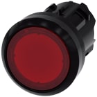 SIEMENS - Pulsante, illuminato, 22 mm, rotondo, in plastica, colore rosso, bottone