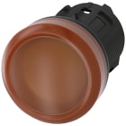 SIEMENS - Indicatore luminoso, 22 mm, rotondo, in plastica, colore ambra, gemma, liscia