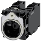 SIEMENS - Supporto per 3 moduli, 1NO+1NC, 1NO+1NC, modulo LED, colore blu, AC/DC 6 ... 24 V