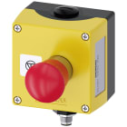 SIEMENS - Pulsantiera per dispositivi di comando, 22 mm, rotondi, materiale della custodia: metallo, parte superiore della pulsantiera colore giallo