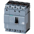 SIEMENS - Interruttore automatico 3VA1 IEC Frame 160, classe del potere di interruzione H, Icu=70 kA con 415 V