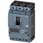 SIEMENS - interruttore automatico 3VA2 IEC frame 160 classe del potere di interruzione L Icu=150kA con 415V a 3 poli, protezione impianto ETU860, LSIG, In=25...