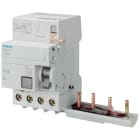 SIEMENS - Blocco differenziale, a 4 poli, tipo A, selettivo, In: 63 A, 300 mA, Un AC: 400 V, per 5SL4