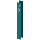SIEMENS - ALPHA 630 Universal, parete laterale chiusa: IP55, basic verde blu A=1800, P=250, 2 pezzi CK