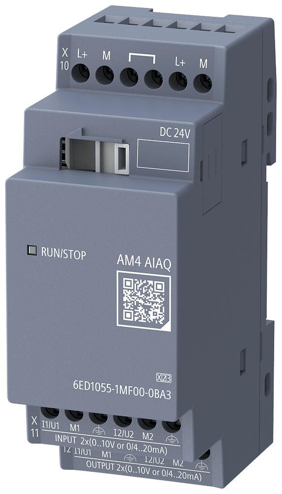 SIEMENS - LOGO! AM4 AI AQ EXP. MOD., 24V, 2AI, 2A