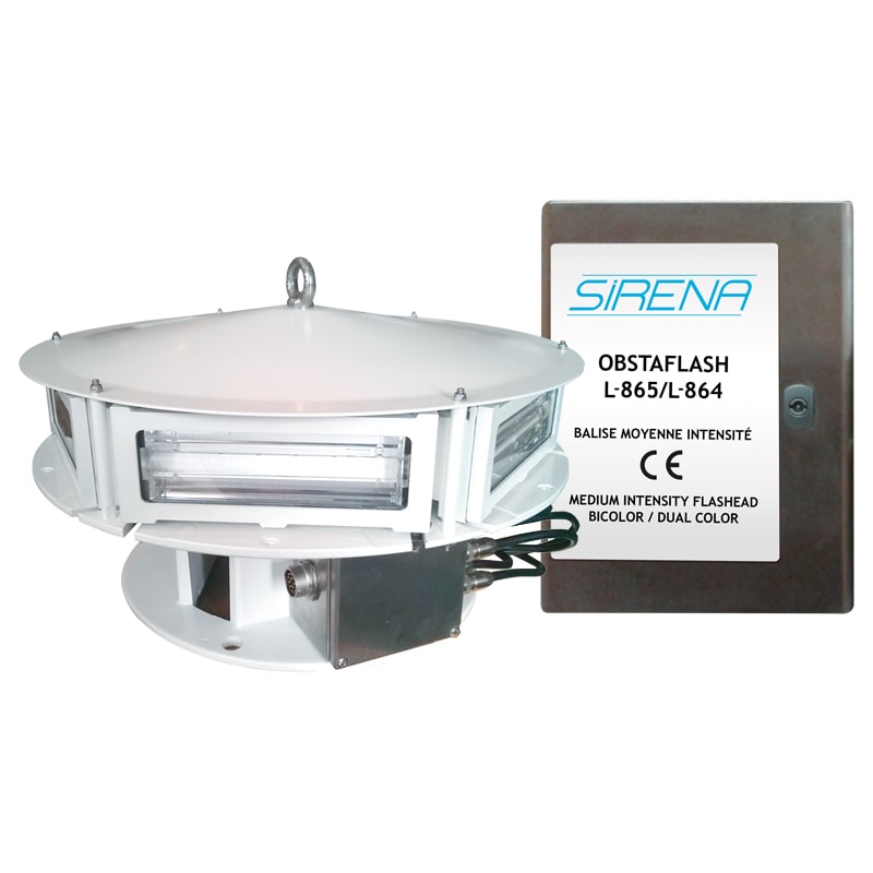 SIRENA - OBSTAFLASH LED L-864+L-865/B+A 48VDC RW