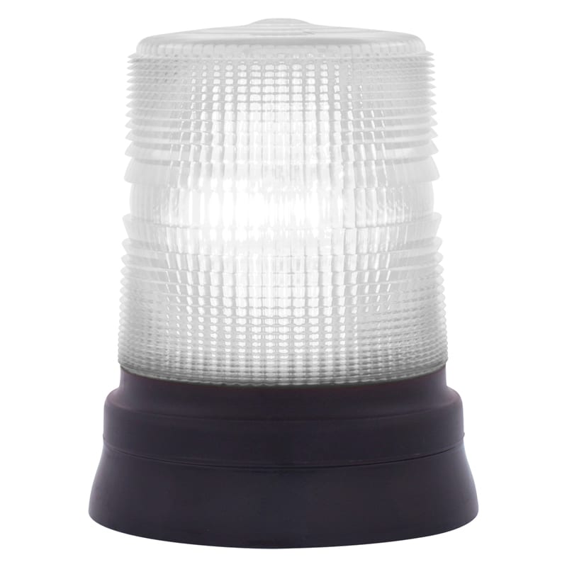 SIRENA - STR LED72 S led luce fissa/lampeggiante IP65 V24ACDC base piana NERA