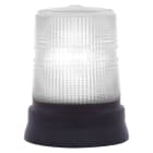 SIRENA - STR LED72 S led luce fissa/lampeggiante IP65 V24ACDC base piana NERA