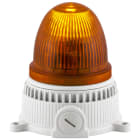 SIRENA - OVOLUX X M arancione, luce a flash, luce allo xeno, IP65, V24ACDC, base grigia