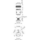 SIRENA - MINITWS WIRING BASE1 contatto comune 5 contatti indipendenti 240V IP66