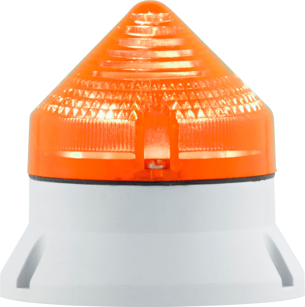 SIRENA - CTL600 LED , luce fissa/lampeggiante, IP54, V12/24ACDC, diam 60mm, base grigia