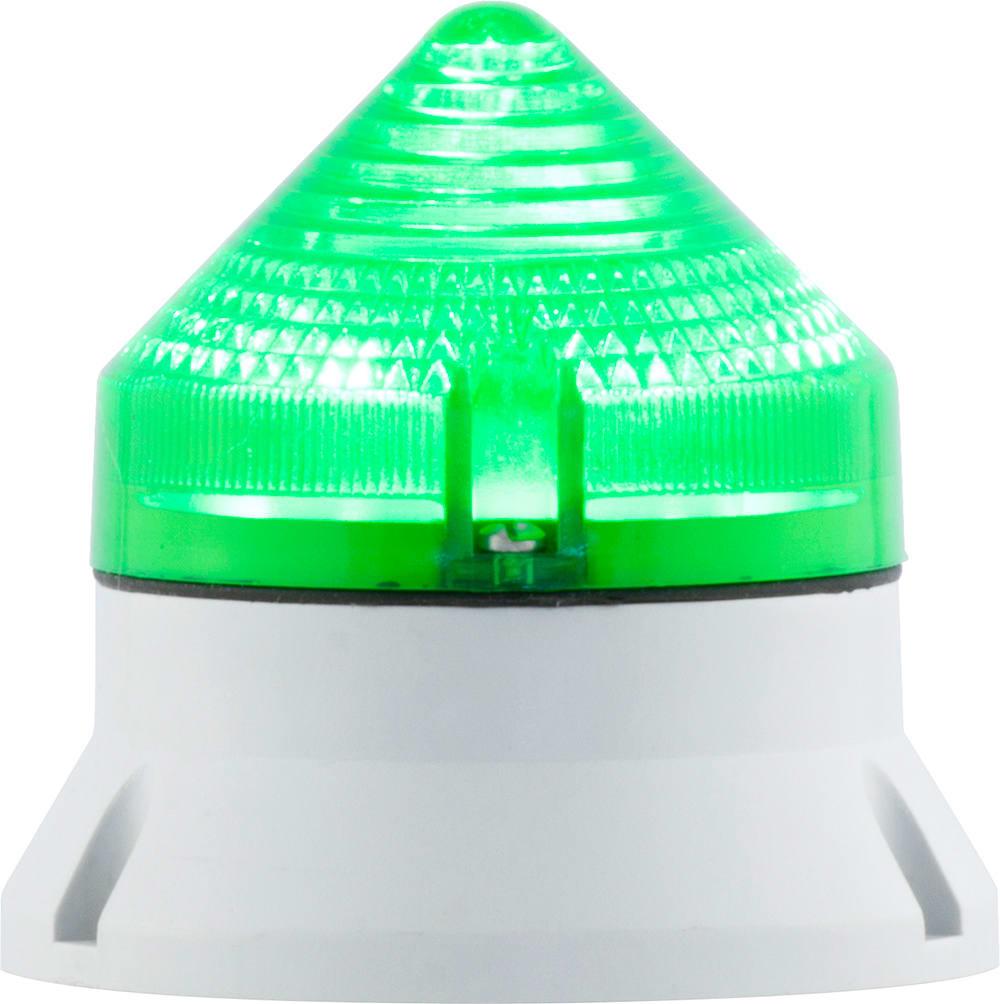 SIRENA - CTL600 LED , luce fissa/lampeggiante, IP54, V90/240AC, diametro 60mm, base grigia