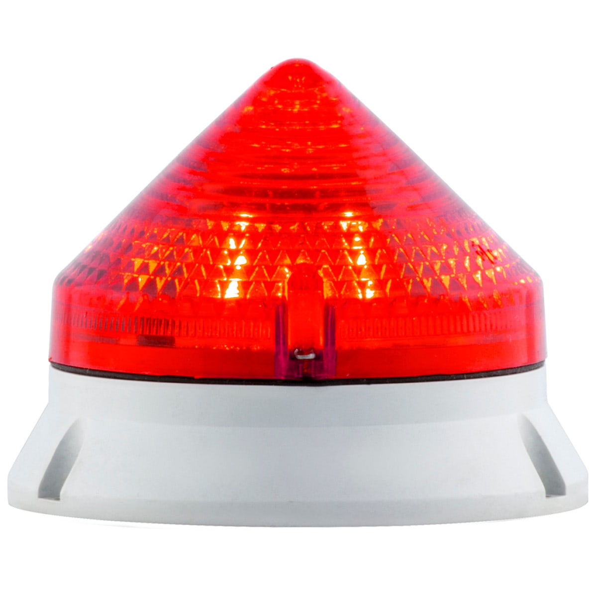 SIRENA - CTL900 LED , luce fissa/lampeggiante, IP54, V12/24ACDC, diam 90mm, base grigia