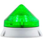 SIRENA - CTL900 LED blu, luce fissa/lampeggiante, IP54, V90/240AC, diametro 90mm, base grigia