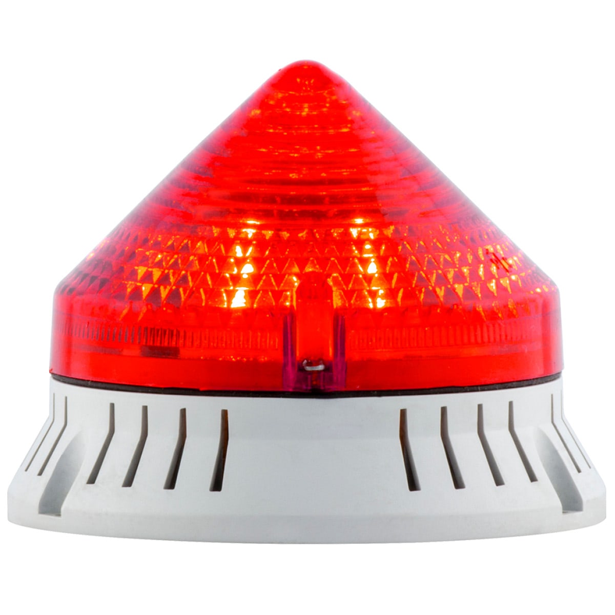 SIRENA - CTL900 LED ACUSTICA fissa/lampeggiante suono continuo/intermittente 72db IP30 diam 90mm