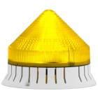 SIRENA - ACUSTICA giallo fisso/lampeggiante suono continuo/intermittente 74db IP30 diam 120mm