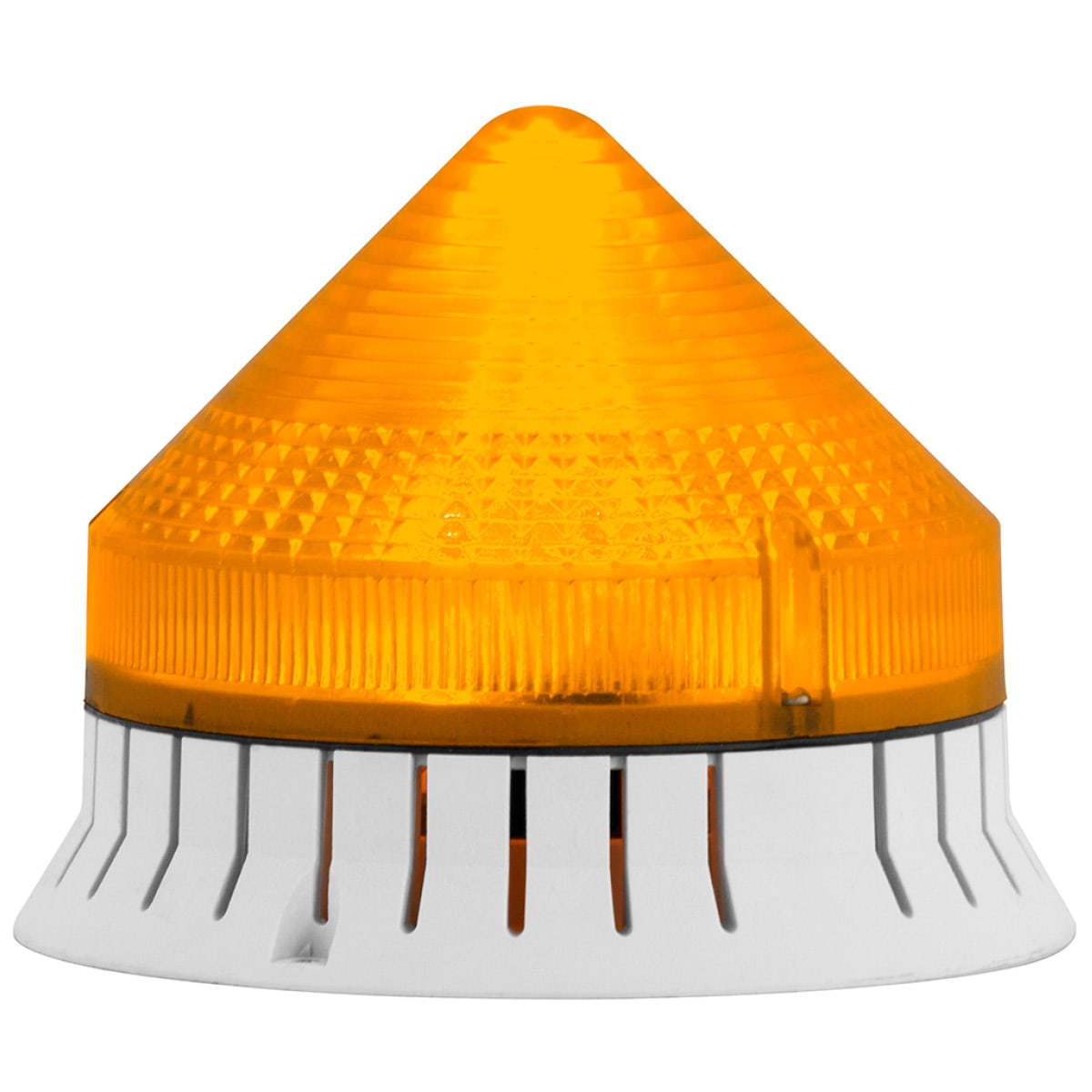 SIRENA - ACUSTICA arancione fisso/lampeggiante suono continuo/intermittente 74db IP30 diam 120mm