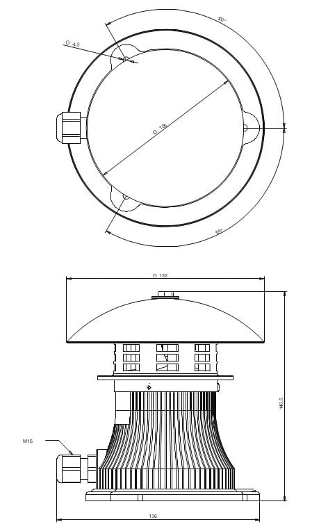 SIRENA - MINICELEREST  sirena elettromeccanica piccola suono lineare 101db IP43 V24ACDC