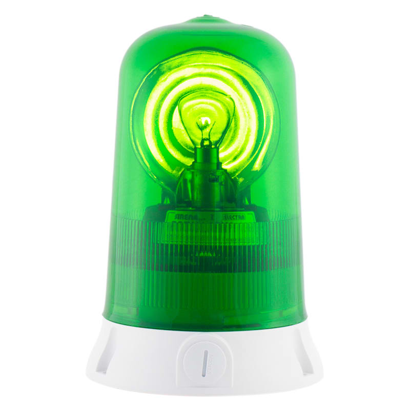 SIRENA - ROTALLARM S luce lampada ad incandescenza luce rotante IP65 V240AC base GRIGIA