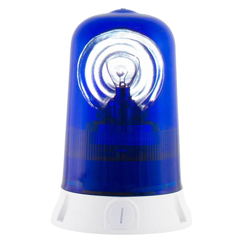 SIRENA - ROTALLARM S H1 luce lampada alogena luce rotante IP65 V24ACDC base GRIGIA