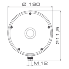 SIRENA - FAROLAMP P , luce allo xeno, luce a flash, IP54, V12/24ACDC, base a palo