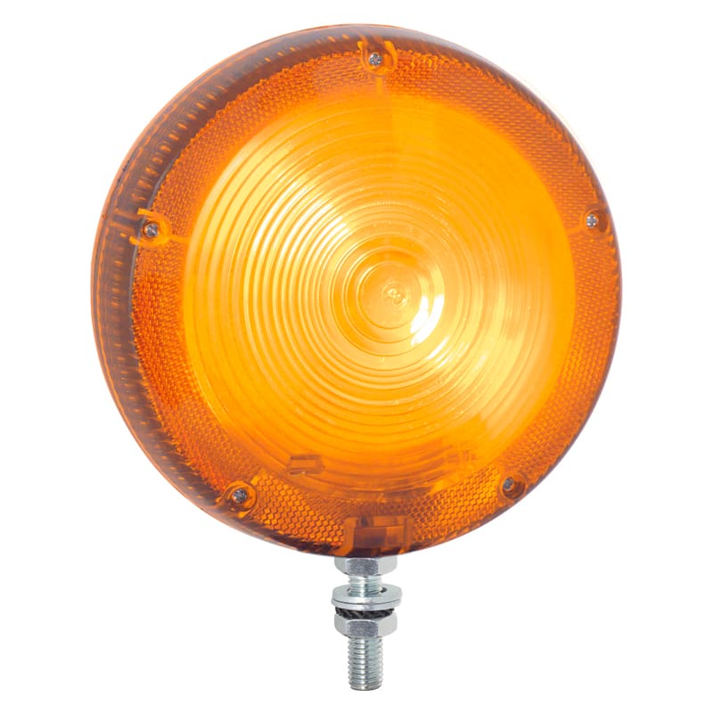 SIRENA - FAROLAMP LED : luce ultra luminosa LED arancione - luce a flash - IP54 - 12/24VACDC