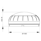 SIRENA - MLINE Dispositivo a LED BLU fissa/lampeggiante/strobo lente opalina IP66 multitensione