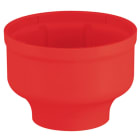 SIRENA - MLINE Base rossa per installazione su tubo filettato di 1*1/2 NPT V12/24 ACDC