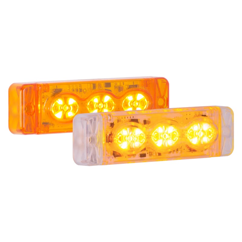 SIRENA - FWL segnalatore lineare a LED luce fissa e flash (triplo lampeggio) IP66 V12/24DC
