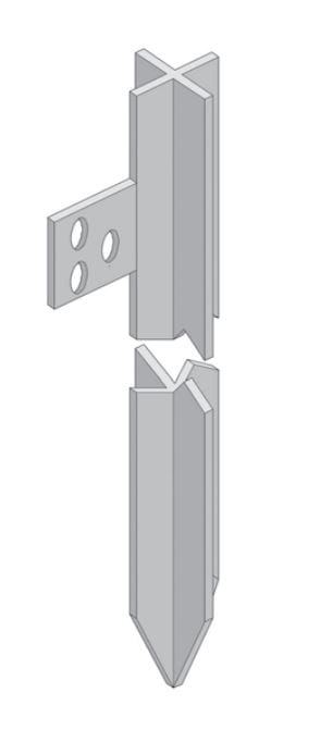 SOCIETA' ELETTRODISTRIBUZIONE MARCH - PALO CROCE ZINC. 50X5MM 250CM