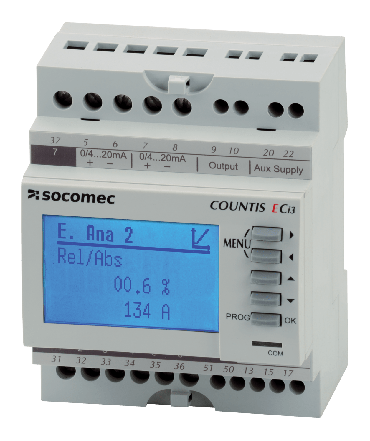 SOCOMEC ELETTROTECNICA - COUNTIS ECI3 - CON N 2 INGRESSI ANALOGIC