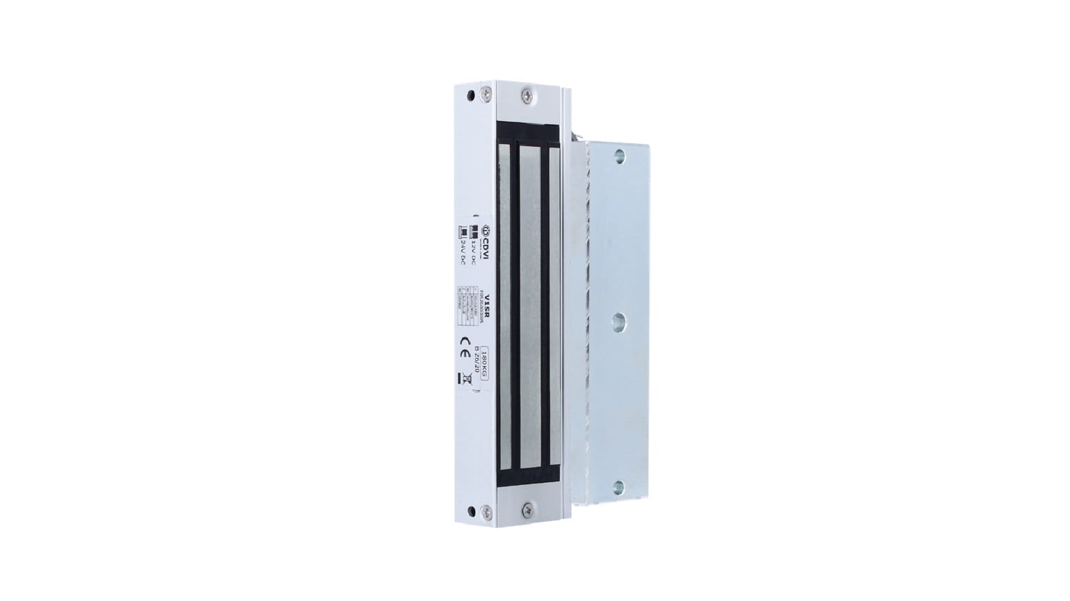 CDVI - 180 kg mini elettromagnete da applicare 12/24 v dc + reed di stato