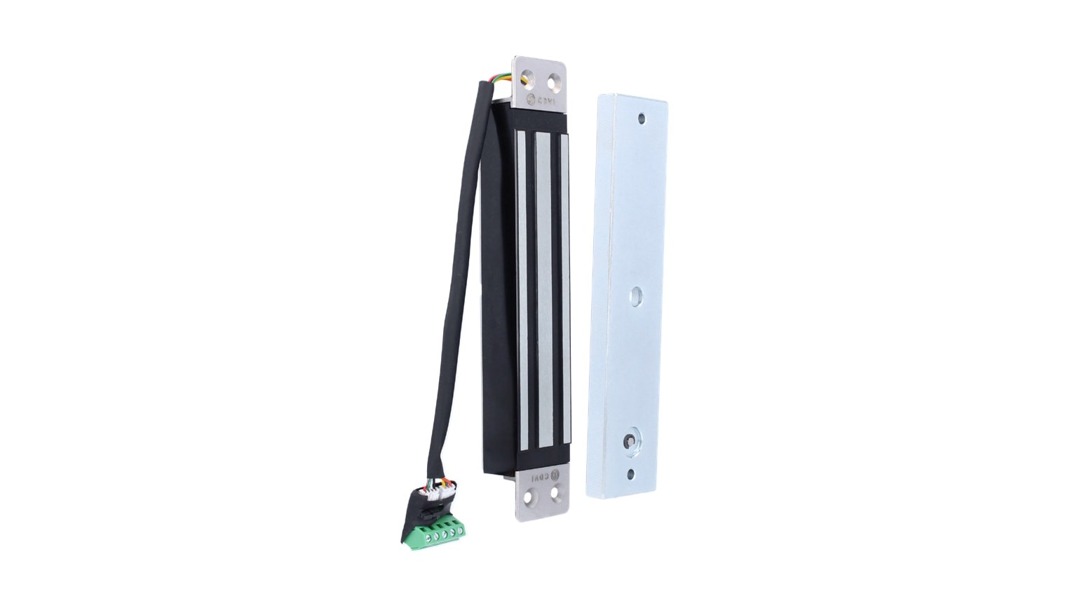CDVI - V3ER fermo elettromagnetico da incasso con ritenuta 300 kg, sensore di stato e reed, 12/24 vdc