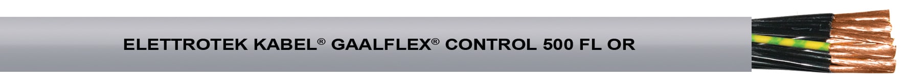 ELETTROTEK KABEL - CONTROL 500 FL OR GREY 2X0.50