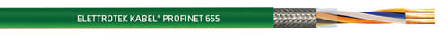 ELETTROTEK KABEL - PROFINET 655 UL GREEN 1X4XAWG22