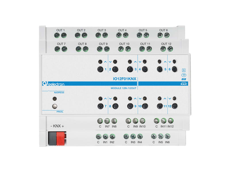 EELECTRON - MODULO DIN UNIV. 12 IN/12OUT PLUS