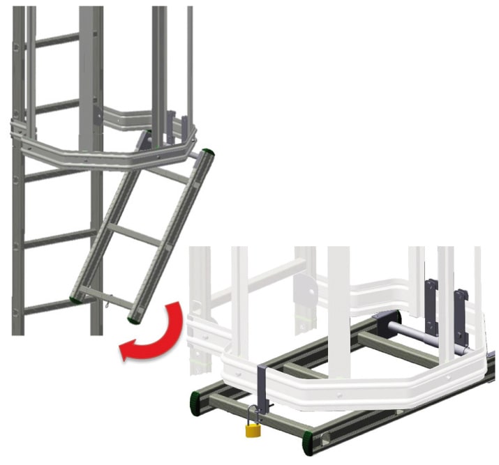 F.A.C.A.L. - CHIUSURA ACCESSO - SCALA GABBIA