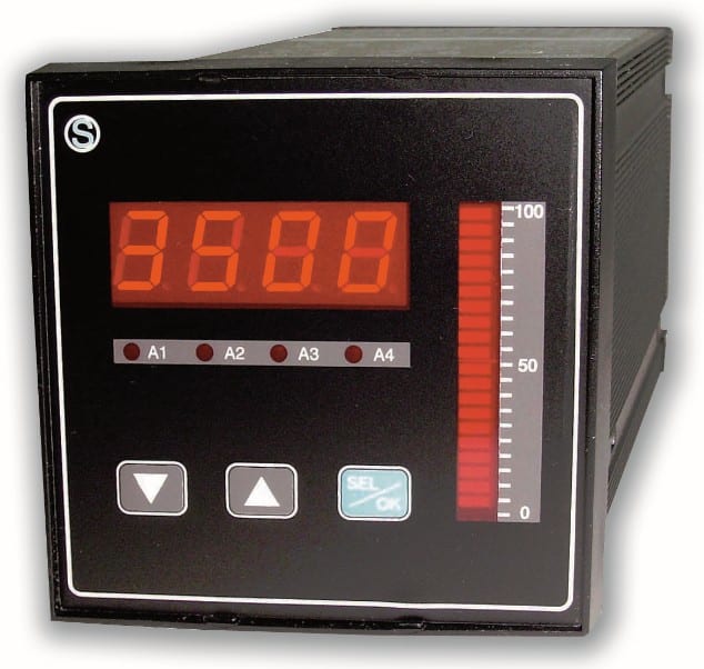 SENECA - INDIC 4DIG+BG 1AI 1AO+4NPN RS485 24VAC/D