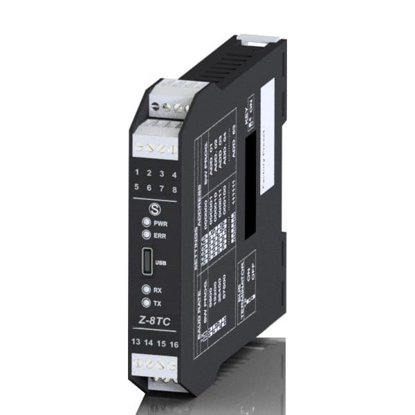 SENECA - MODULO 8TC/RS485 ALIM 12-24VDC/AC 17.5MM
