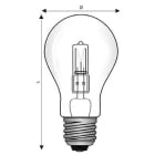 WIMEX - AL.E27 55X98 240V 52W GLS CH-