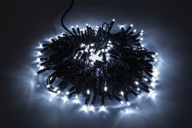 WIMEX - STRINGA NERA 60LED BIA FLASH