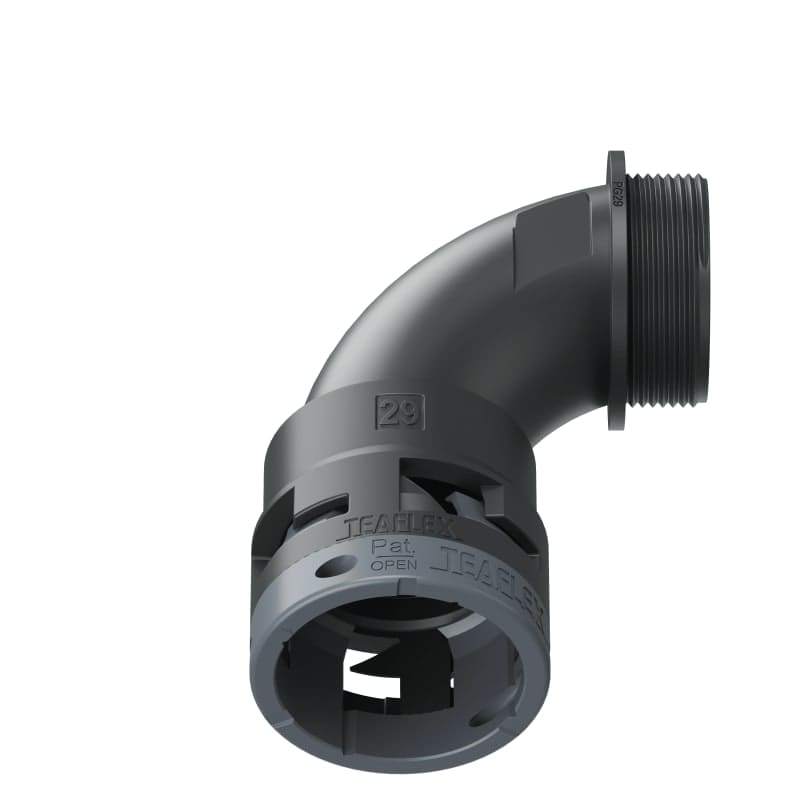TEAFLEX - CURVA 90 IP66 BN29 PG29 NERO