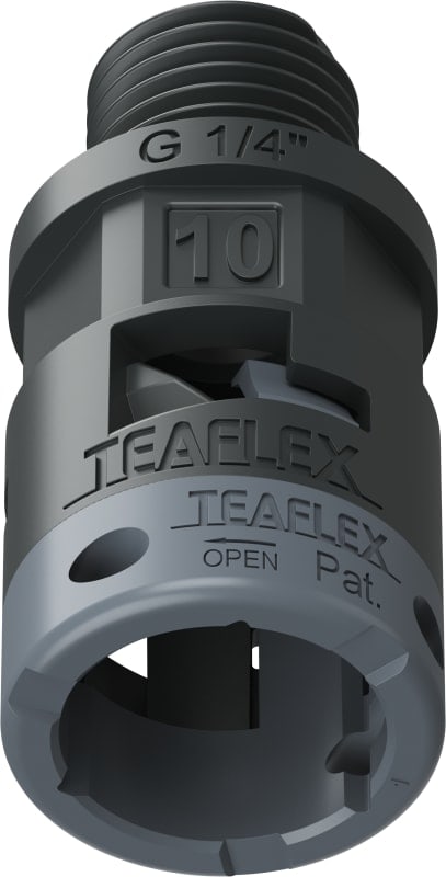 TEAFLEX - RACC. NERO IP66 SM10 G 1/4'