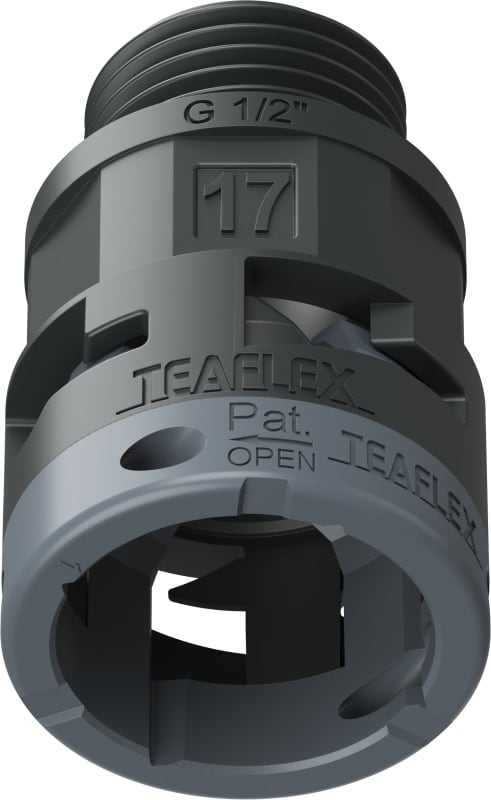 TEAFLEX - RACC. NERO   IP66 SM17 G  1/2'